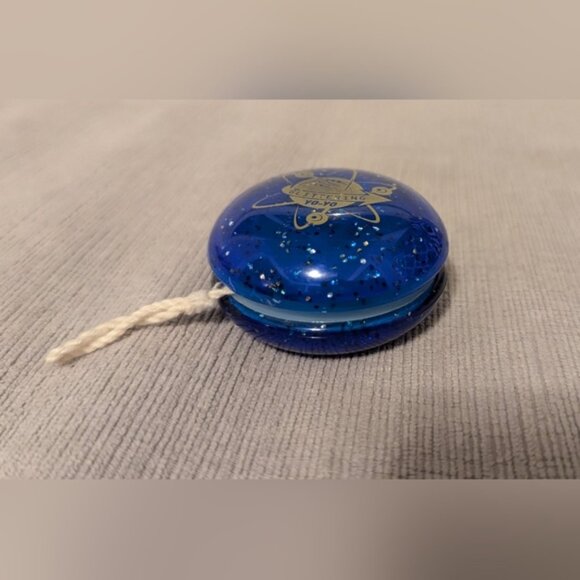 Blue and Gold Glittering Yo-Yo - Picture 1 of 2